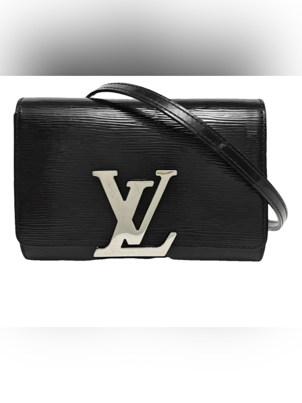 Louis Vuitton Louise Black Patent Epi Leather Crossbody/Clutch